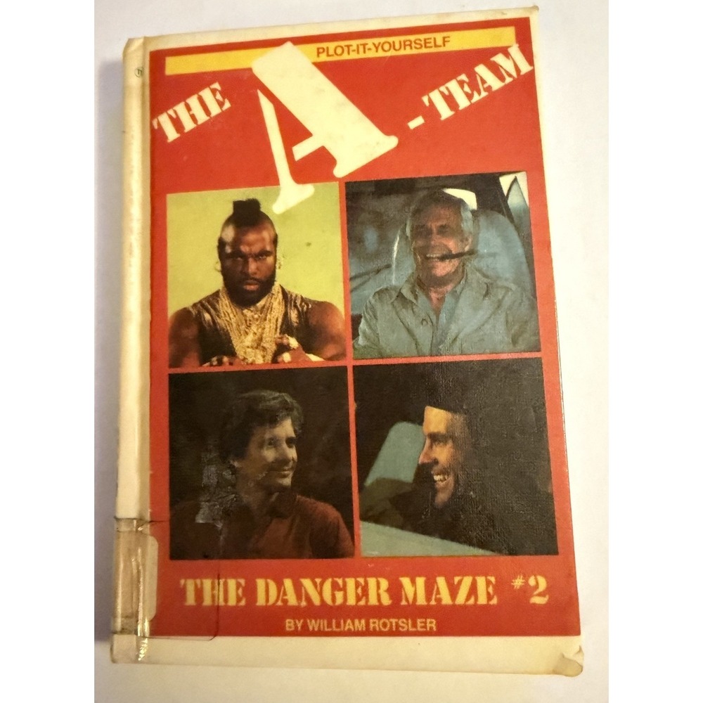 The A-Team Plot-It-Yourself Book The Danger Maze #2 William Rotsler 1984 Vintage